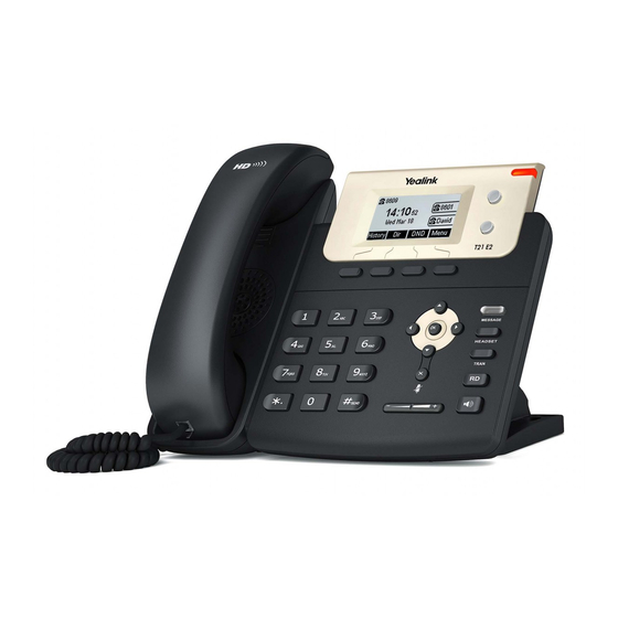 Yealink SIP-T21 E2 Guide De Démarrage Rapide