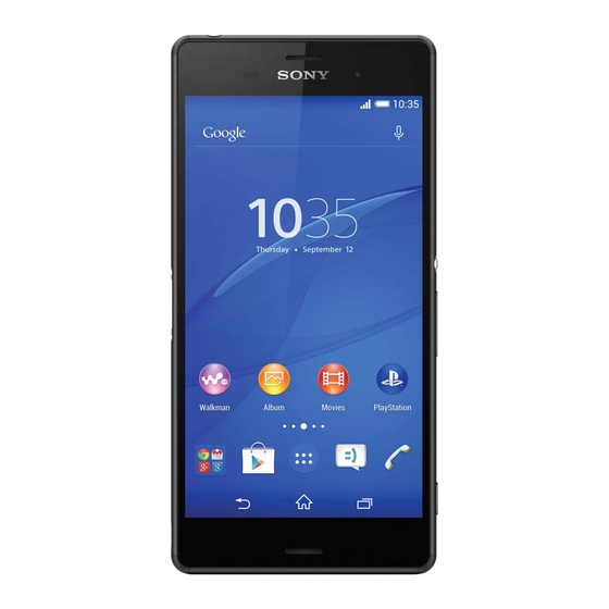 Sony D6603 Guide De L'utilisateur
