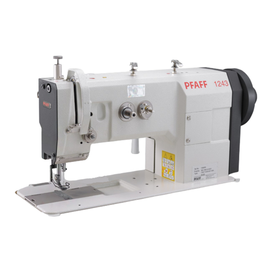 Pfaff Industrial 1243-712/02 Instructions De Service