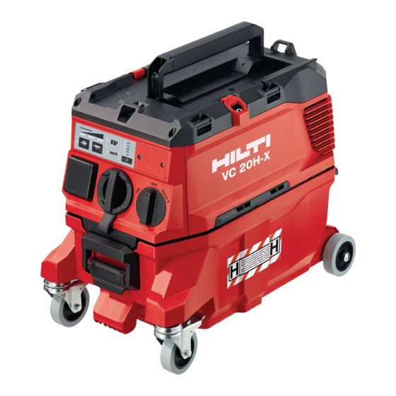Hilti VC 20H-X Manuel D'utilisation