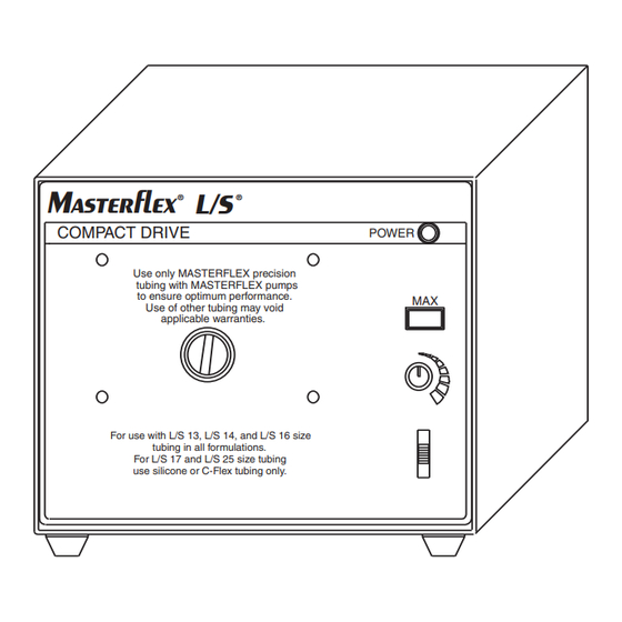 Masterflex L/S MFLX77200-12 Manuel De L'utilisateur