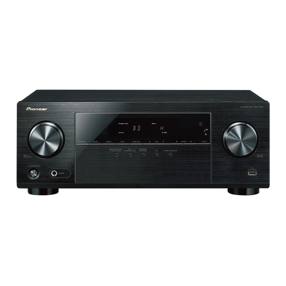 Pioneer VSX-330-K Mode D'emploi