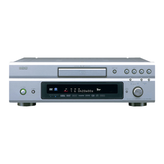 Denon DVD-3930 Mode D'emploi