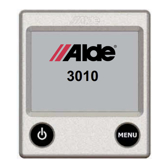 Alde 3010 Instructions D'installation Et De Montage