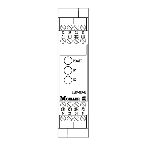 Moeller ESR4-NOE-31 Mode D'emploi