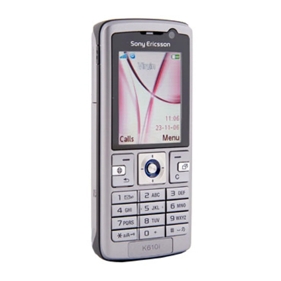 Sony Ericsson K610i Mode D'emploi