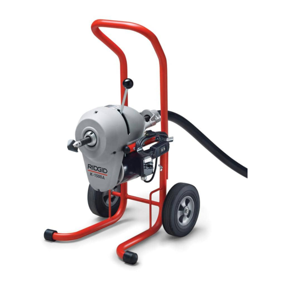 RIDGID K-1500 Manuels