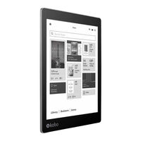 Kobo aura one Guide D'utilisation