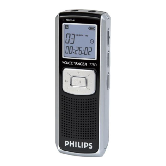 Philips LFH 7780 Manuel De L'utilisateur