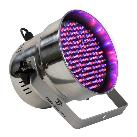 BoomToneDJ PAR 56 RGB LED Mode D'emploi