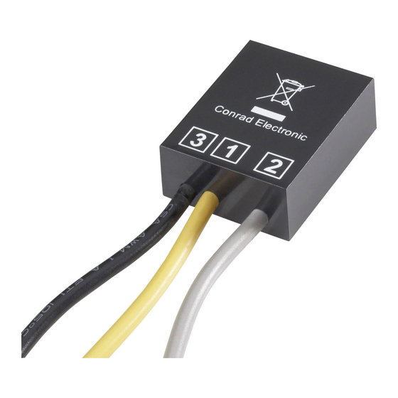 Conrad TRIAC Mode D'emploi