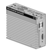 Sma INVERTER MANAGER Instructions D'installation