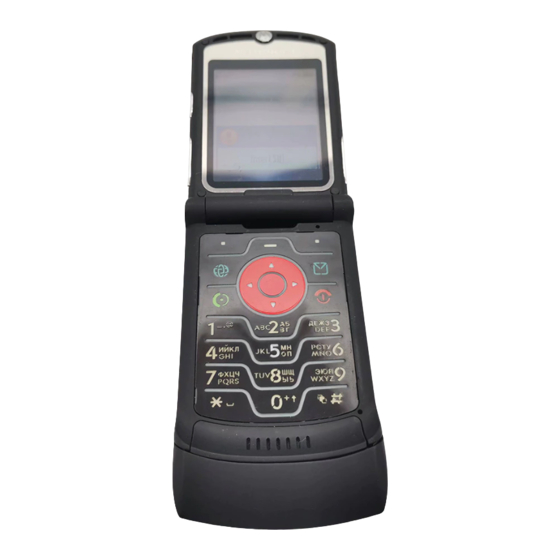 Motorola RAZR V3 GSM Mode D'emploi