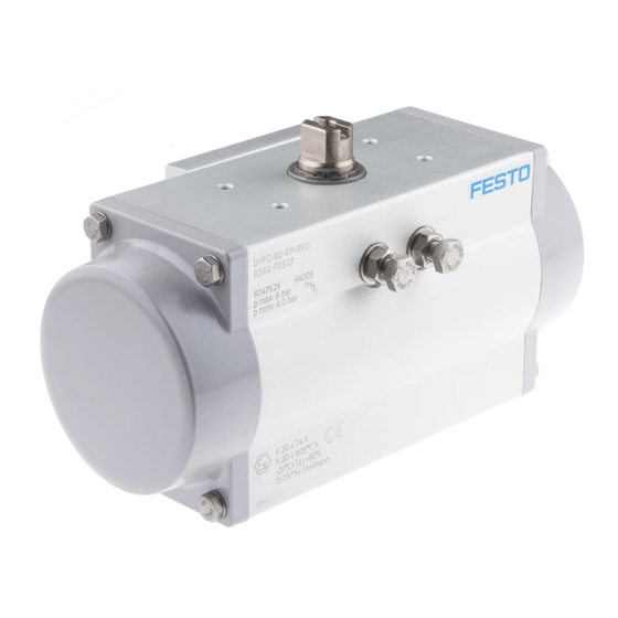 Festo DFPD 10 80 Serie Notice D'utilisation
