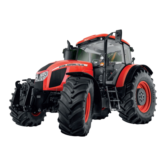 Zetor FORTERRA HD Guide D'utilisation Et D'entretien