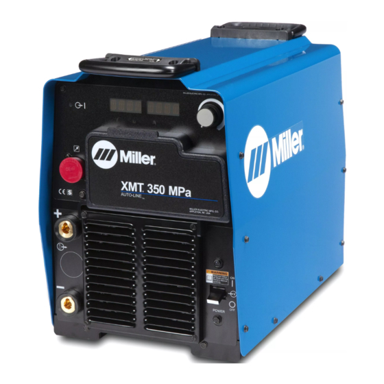 Miller XMT 350 MPa Manuel De L'utilisateur