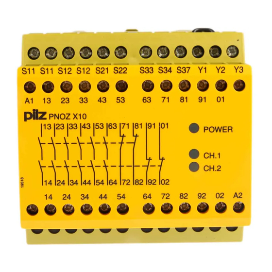 Pilz PNOZ X10 Manuel D'utilisation