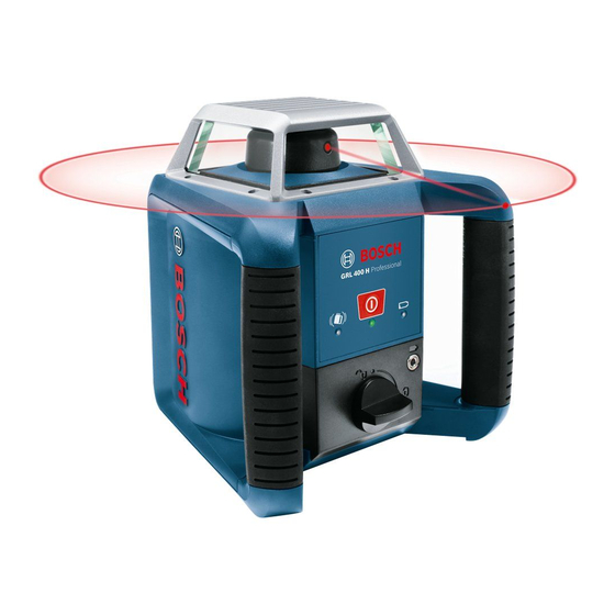 Bosch GRL 400 H Mode D'emploi