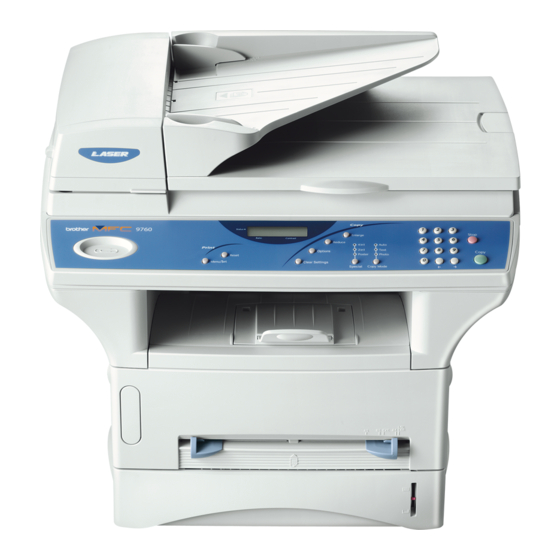 Brother MFC-9760 Manuel De L'utilisateur