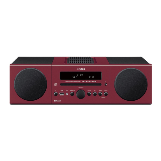 Yamaha MCR-B043 Mode D'emploi