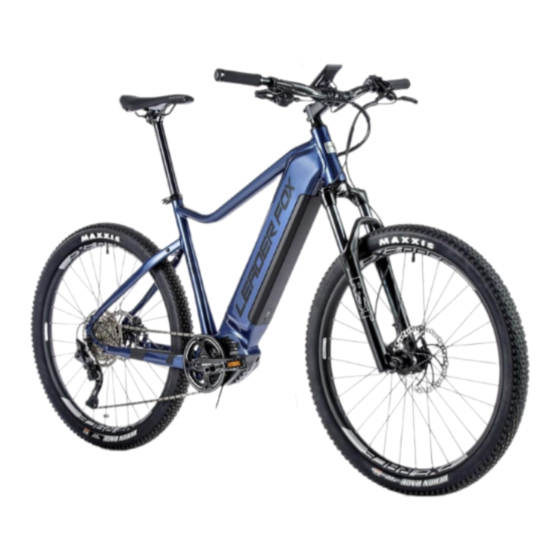 Leader Fox E-Bike Brasa Manuel D'utilisation