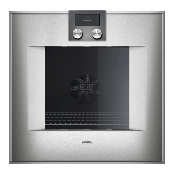 Gaggenau BO 281-110 Notice D'utilisation