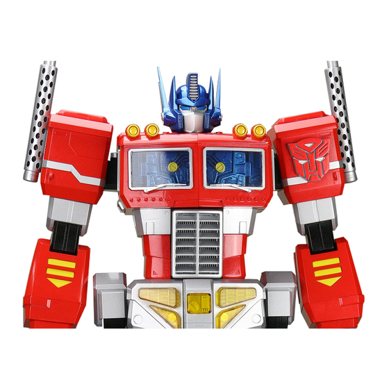 Hasbro Agora Models Optimus Prime G1 Notice De Montage