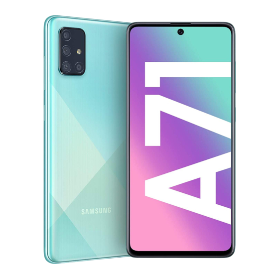 Samsung Galaxy A71 Mode D'emploi