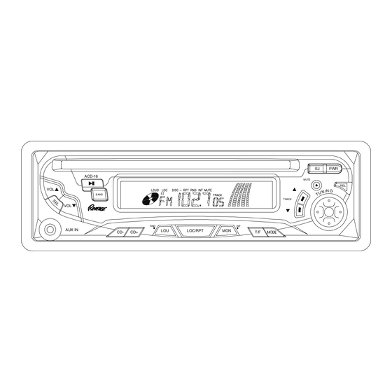 Audiovox Rampage ACD-16 Manuel D'utilisation