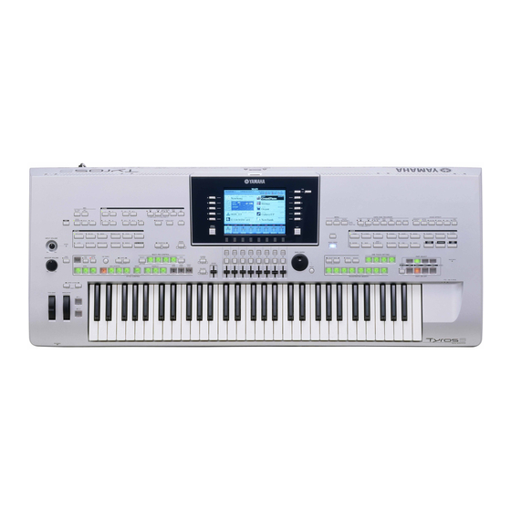 Yamaha Tyros3 Manuel D'installation