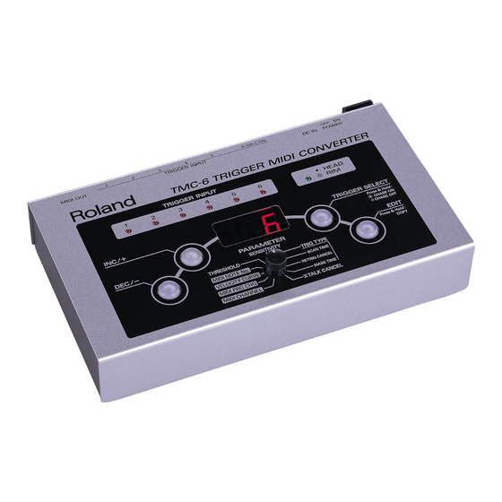 Roland TMC-6 Mode D'emploi