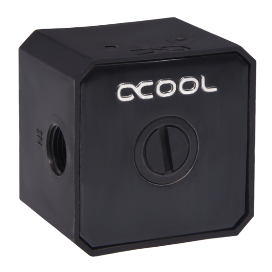 Alphacool EISSTATION DC-LT-SOLO TOP Manuels