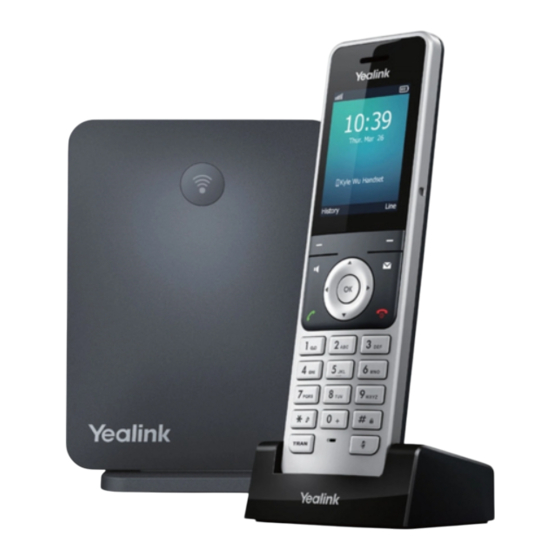 Yealink W60P Guide Utilisateur