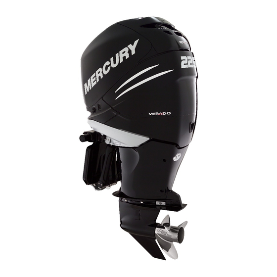 Mercury Marine Verado 225 Mode D'emploi