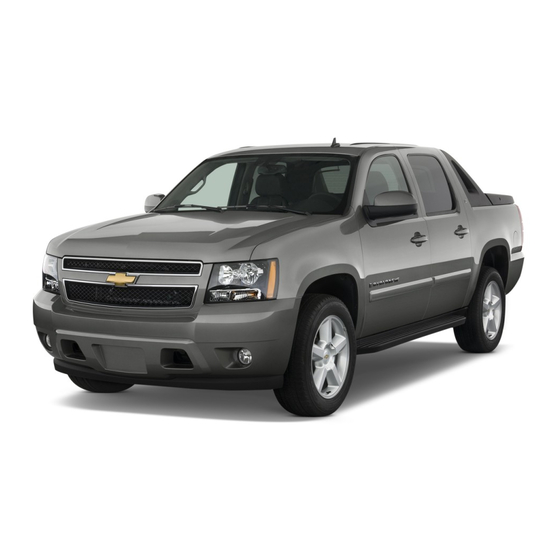 Chevrolet Avalanche 2009 Manuels