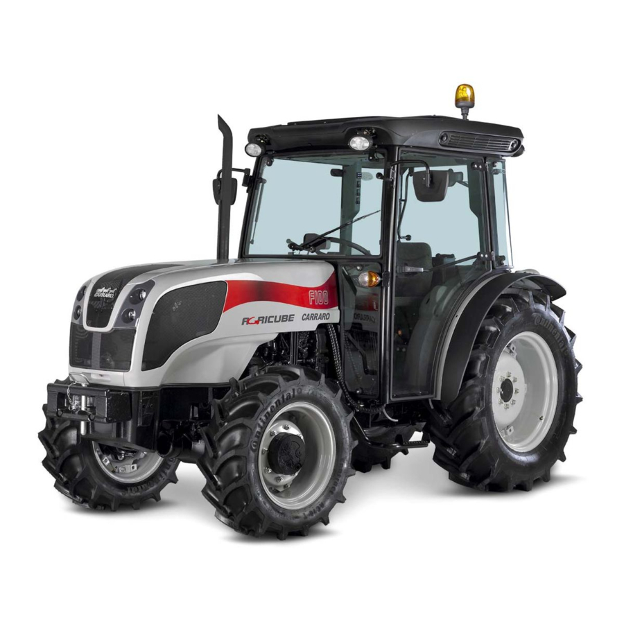 CARRARO AGRICUBE Stage IIIB Manuels