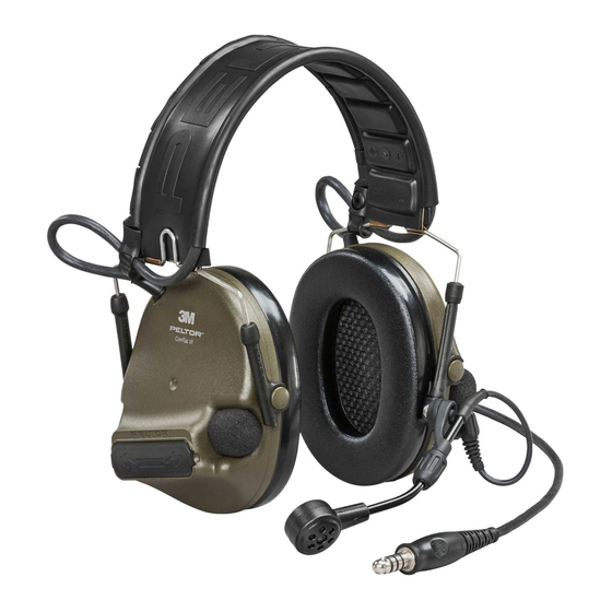 3M PELTOR ComTac VI NIB Manuel D'utilisation