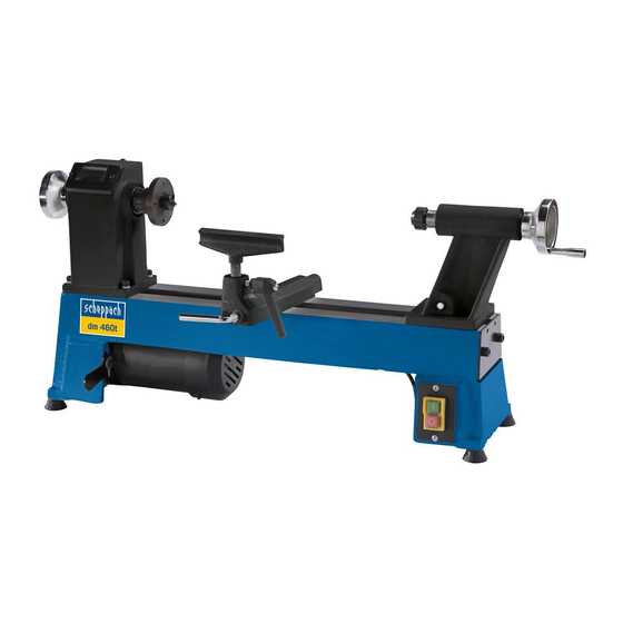 Scheppach DM460T Traduction Des Instructions D'origine