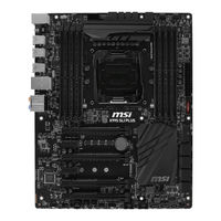 MSI X99S SLI PLUS Mode D'emploi