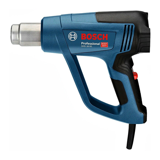 Bosch GHG Professional 16-50 Notice Originale