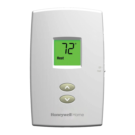 Honeywell Home PRO TH2000DV Série Manuels