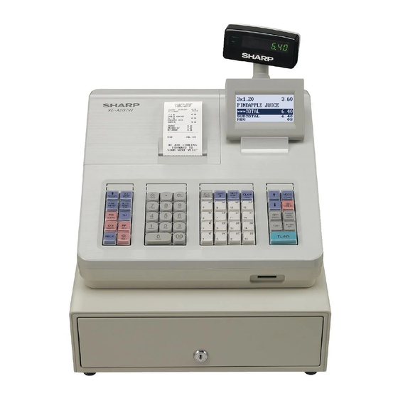 Sharp XE-A207B Manuel Complet