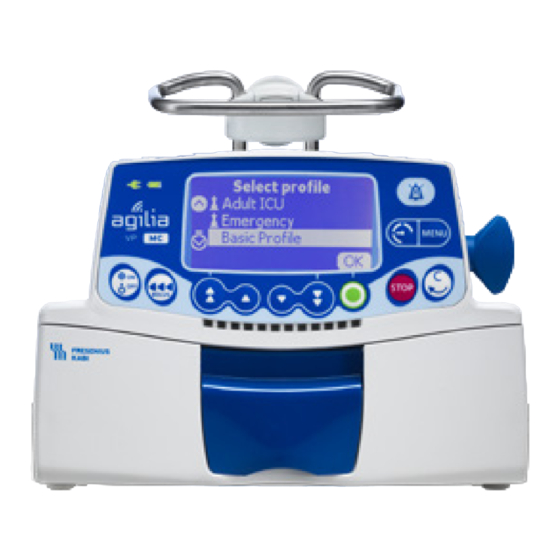 Fresenius Kabi Agilia VP MC Notice D'utilisation Simplifiée