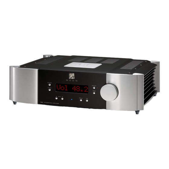 Simaudio Moon Evolution 700i Série Guide D'utilisation