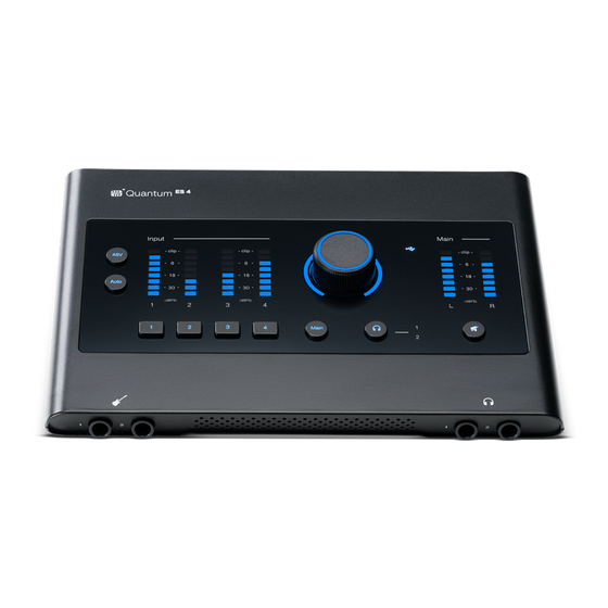 PRESONUS Quantum ES 4 Commencer Ici