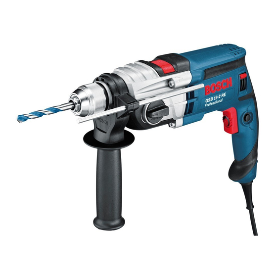 Bosch GSB 19-2 RE Professional Notice Originale