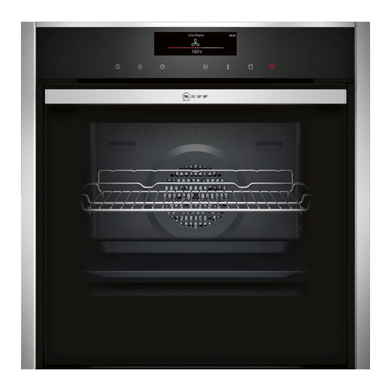 NEFF B58VT68H0 Mode D'emploi