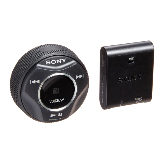 Sony RM-X7BT Mode D'emploi