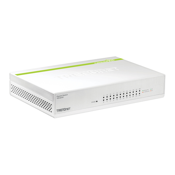 TRENDnet TEG-S16D Guide D'installation Rapide