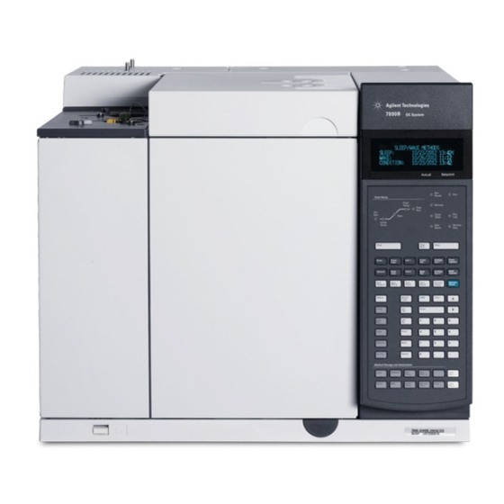 Agilent Technologies 7890 Série Guide D'utilisation Et De Maintenance